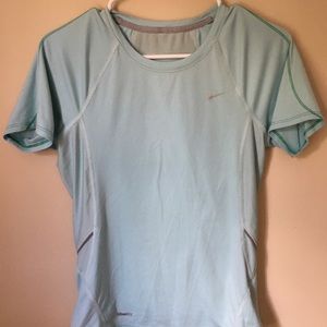 Light Blue Nike Fit Workout Top